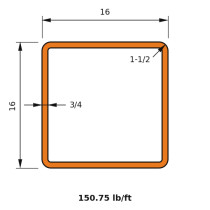 HSS 16x16x0.750