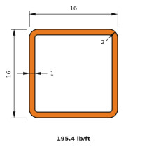 HSS 16x16x1