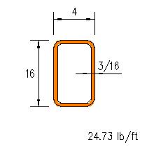 HSS 16x4x0.1875