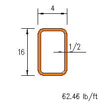 HSS 16x4x0.500