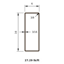 HSS 16x6x0.1875