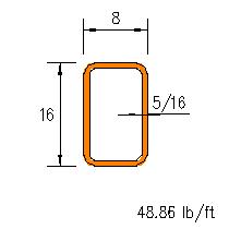 HSS 16x8x0.3125