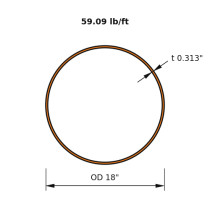 HSS 18x0.313