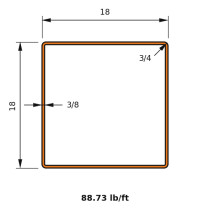 HSS 18x18x0.375