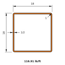 HSS 18x18x0.500