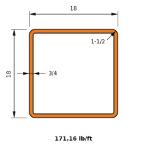 HSS 18x18x0.750