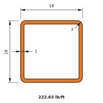 HSS 18x18x1
