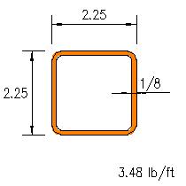 HSS 2.25x2.25x0.125