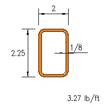 HSS 2.25x2x0.125