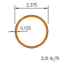 HSS 2.375x0.125