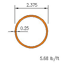 HSS 2.375x0.250