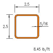 HSS 2.5x2.5x0.3125