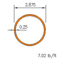 HSS 2.875x0.250