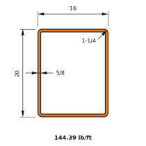 HSS 20x16x0.625