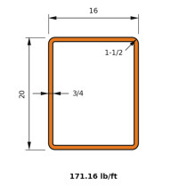 HSS 20x16x0.750