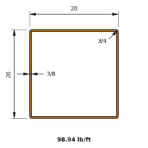 HSS 20x20x0.375