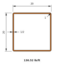 HSS 20x20x0.500
