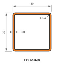 HSS 20x20x0.875
