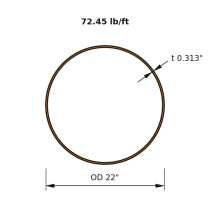 HSS 22x0.313