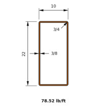 HSS 22x10x0.375
