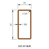 HSS 22x10x0.625