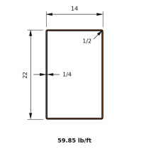 HSS 22x14x0.250