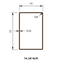 HSS 22x14x0.3125