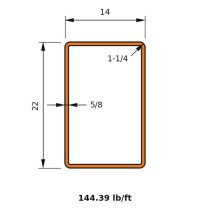 HSS 22x14x0.625
