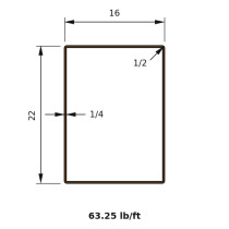 HSS 22x16x0.250