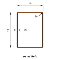 HSS 22x16x0.375