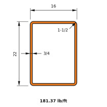 HSS 22x16x0.750