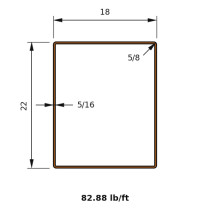 HSS 22x18x0.3125
