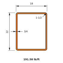 HSS 22x18x0.750