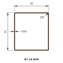 HSS 22x20x0.3125
