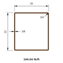 HSS 22x20x0.375