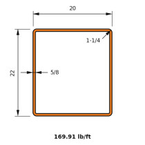 HSS 22x20x0.625
