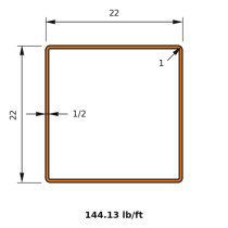 HSS 22x22x0.500