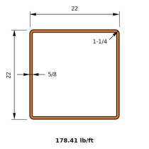 HSS 22x22x0.625