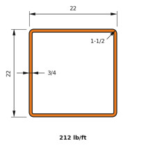 HSS 22x22x0.750
