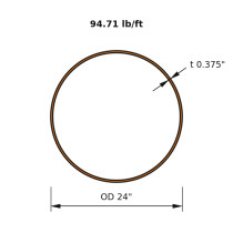 HSS 24x0.375