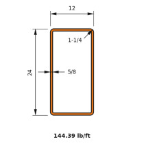 HSS 24x12x0.625