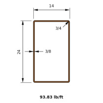 HSS 24x14x0.375