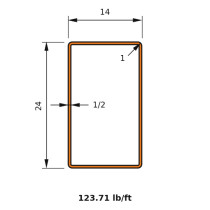 HSS 24x14x0.500