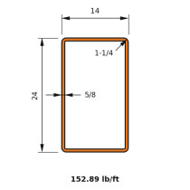 HSS 24x14x0.625