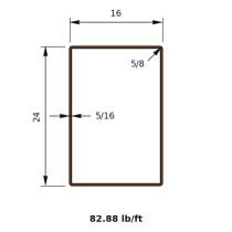 HSS 24x16x0.3125