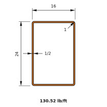 HSS 24x16x0.500