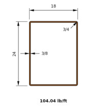 HSS 24x18x0.375
