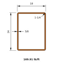 HSS 24x18x0.625