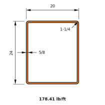 HSS 24x20x0.625