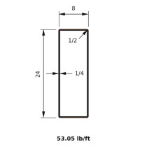 HSS 24x8x0.250